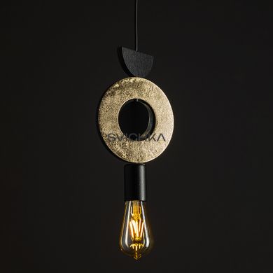 Підвісний світильник Nowodvorski Drops Wood F, Black/Gold, Золото;Черный, Золотий, Чорний